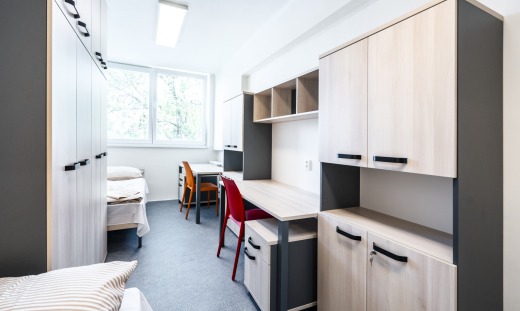 Accommodation in the new Strahov dormitory on block 4