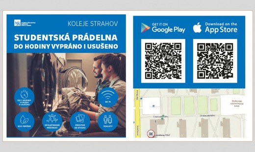 NEW STUDENT LAUNDRY STRAHOV WILL BE OPEN FROM 1ST APRIL 2025
